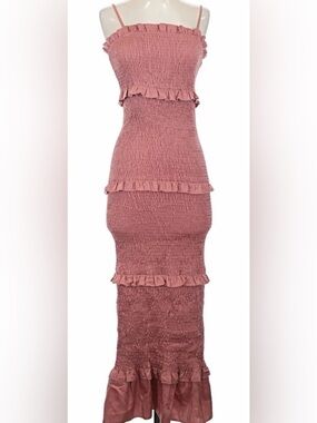 Mable Ruffle Maxi Dress Small